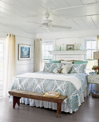我和大海有个约会清新蓝色卧室(3) - 时尚家居 - 中华家纺网